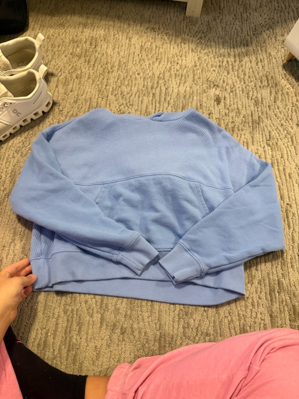 aerie Light Blue Pullover Hoodie